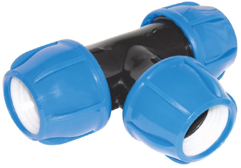 MEGA-THERM PP COMPRESSION COUPLING TEE PART