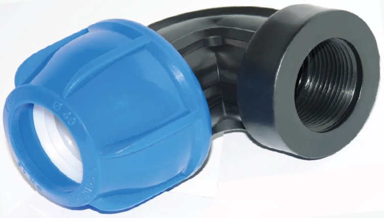 MEGA-THERM PP COMPRESSION ELBOW FEMALE