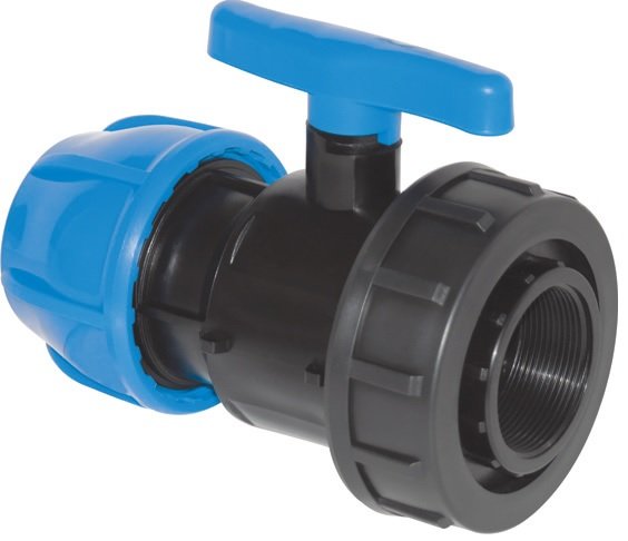 MEGA-THERM PP COMPRESSION COUPLING VALVE FEMALE