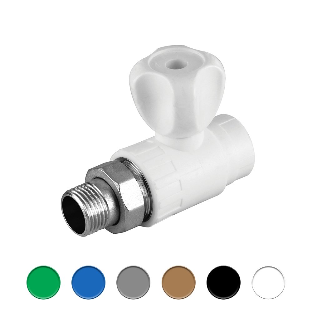 MEGA-THERM SPHERICAL RADIATOR VALVE (STRAIGHT) 