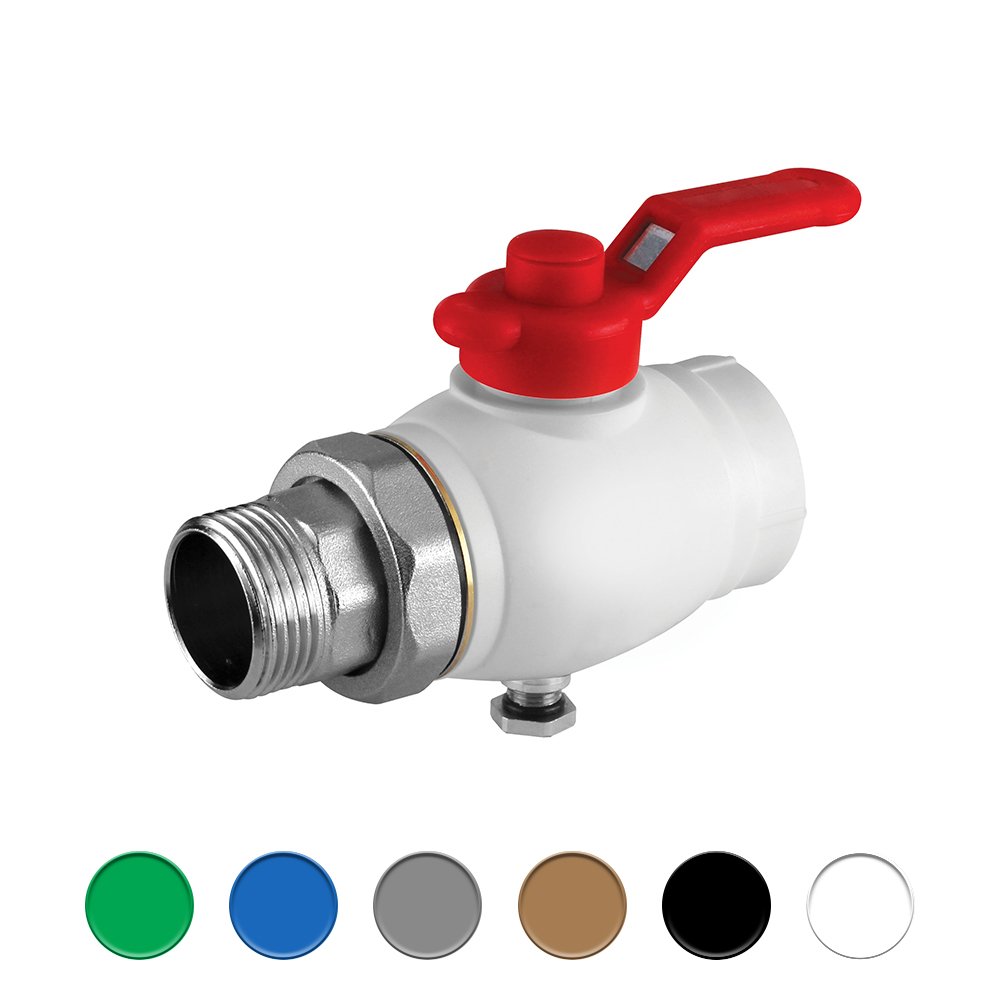 MEGA-THERM SPHERICAL THERMOCOUPLES VALVE WITH UNION