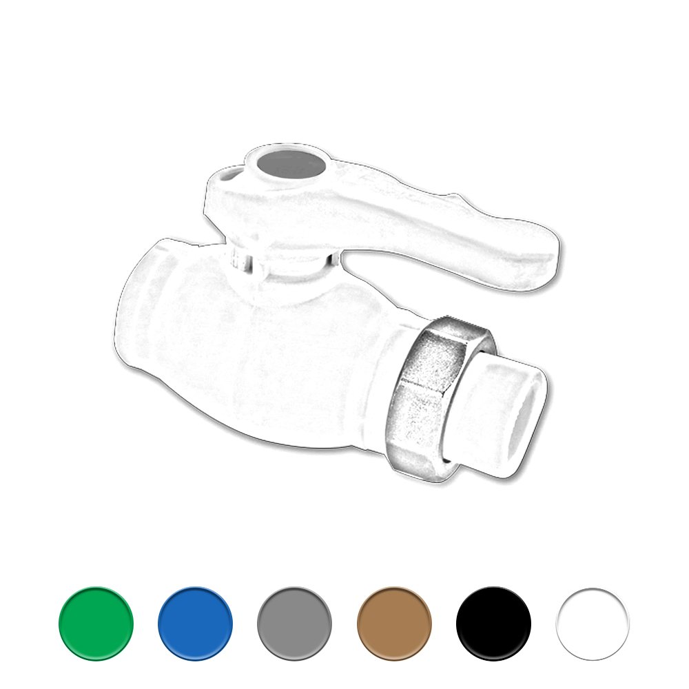 SPHERICAL VALVE WITH UNION (ONE SIDE)